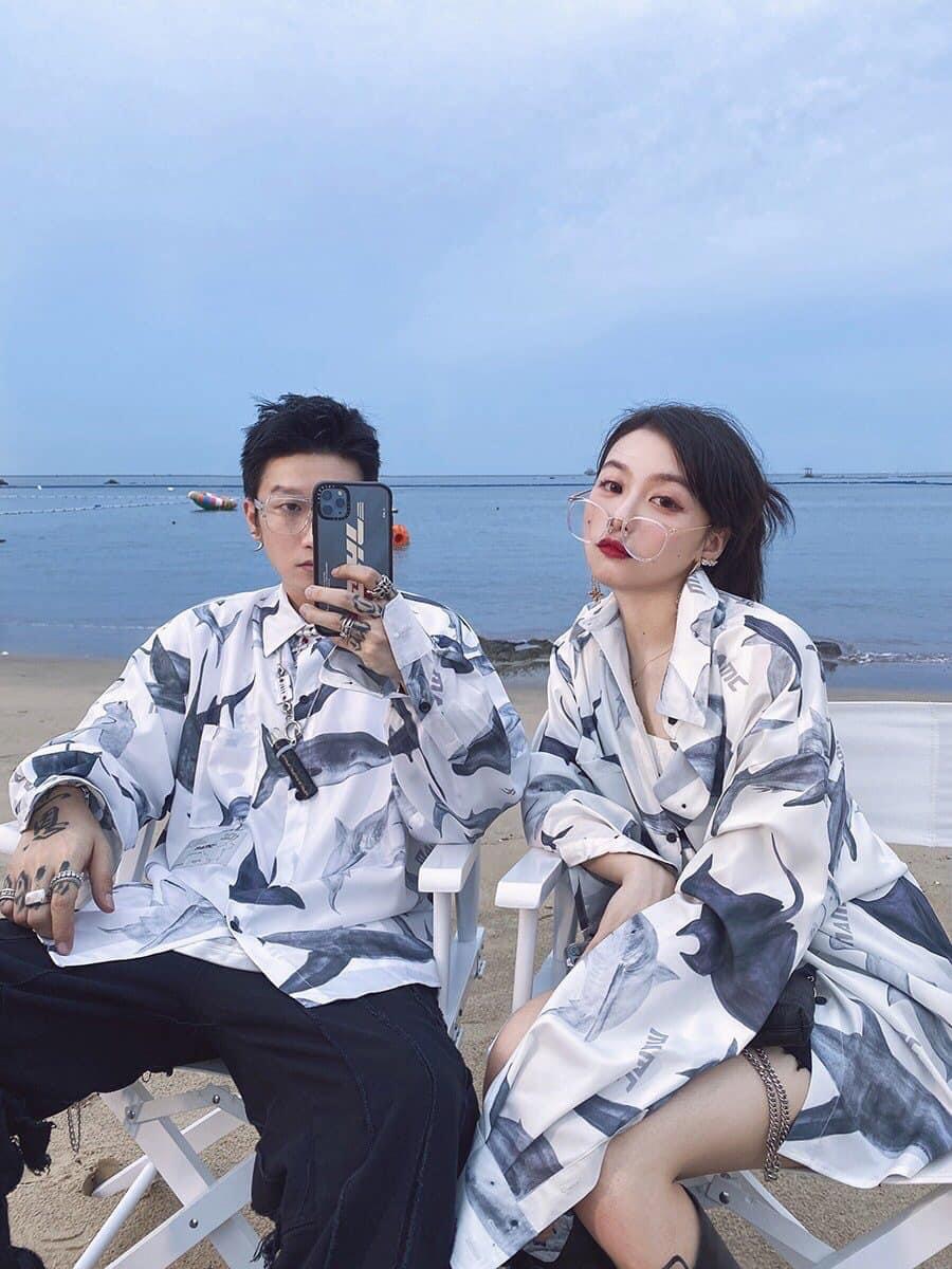 Sơ mi nam nữ phom rộng cá mập đại dương xịn sò cá tính mẫu mới