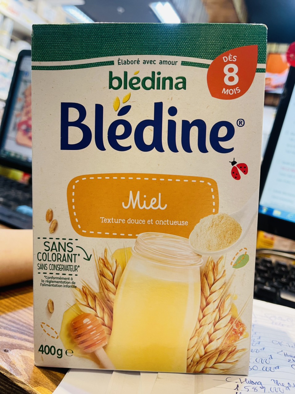 Bột pha sữa Bledina 400g 8m+ Mật ong date 2025