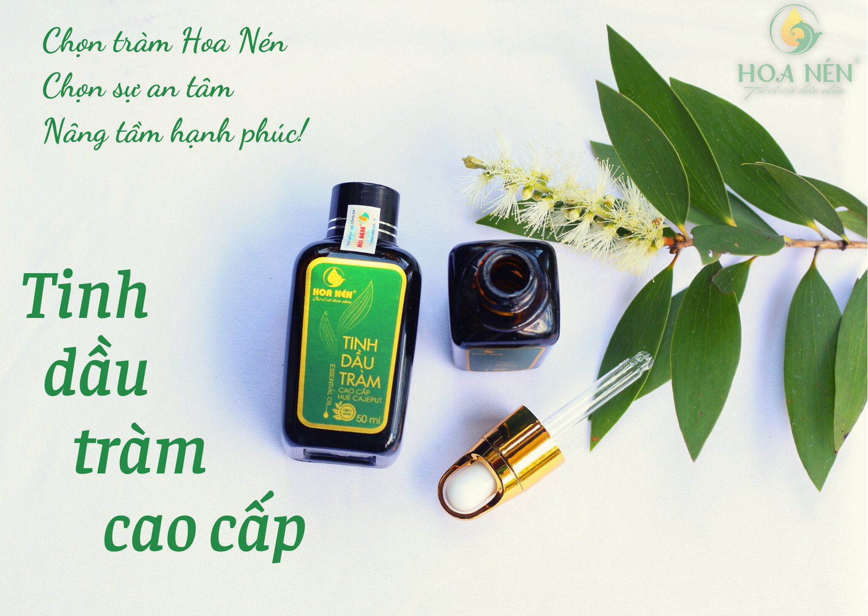 Tinh Dầu Tràm Hoa Nén Loại Cao Cấp 25 ml