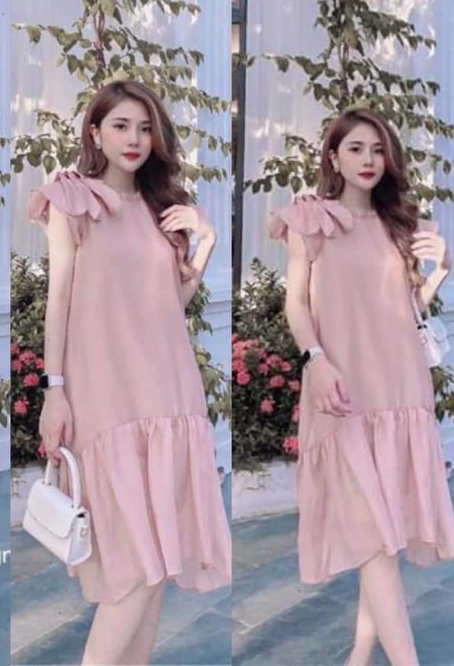 đầm bầu dáng suông