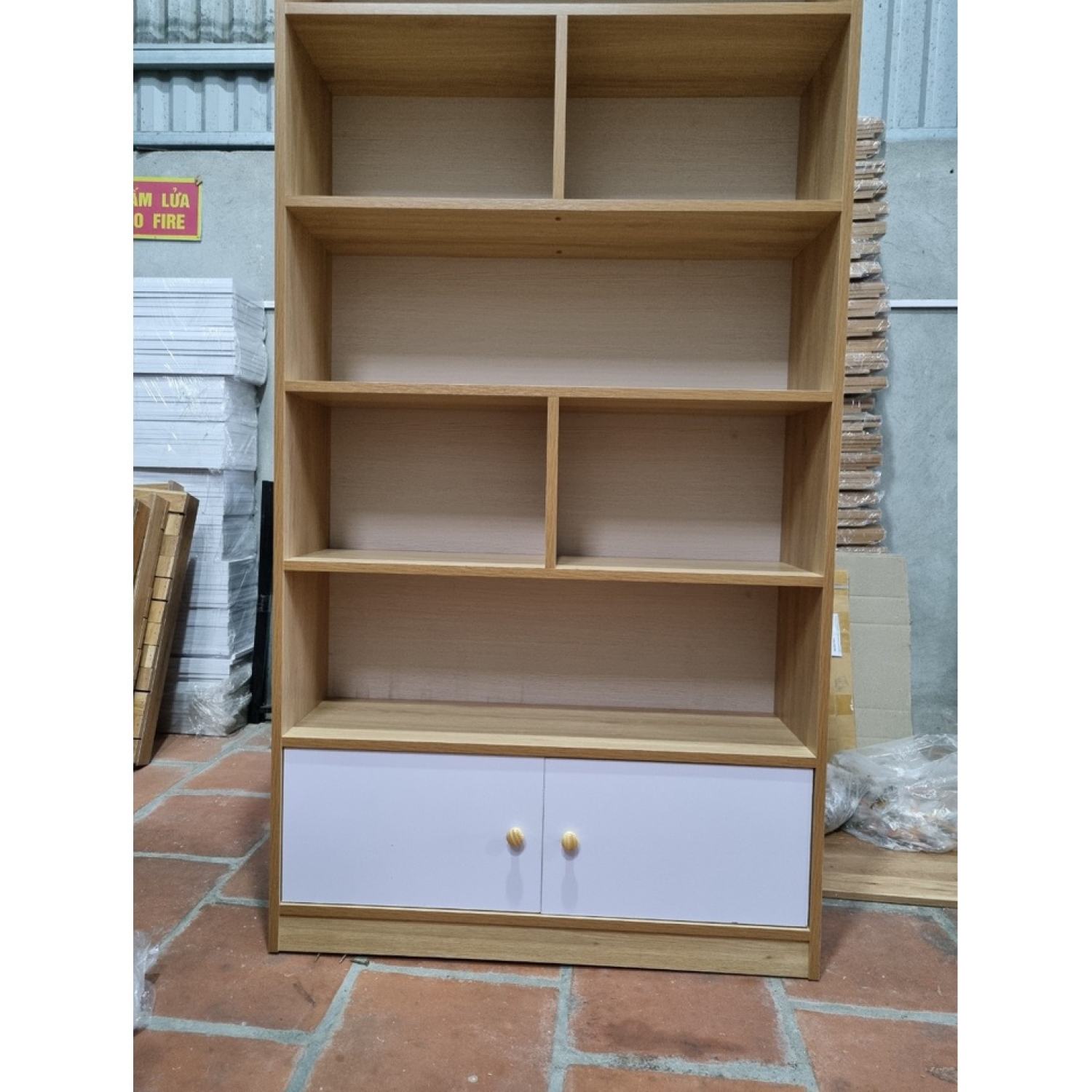 ⛔MIỄN PHÍ VẬN CHUYỂN⛔Tủ Sách - Kệ Sách Đứng Có Vách Ngăn Decor Phòng Siêu Xinh