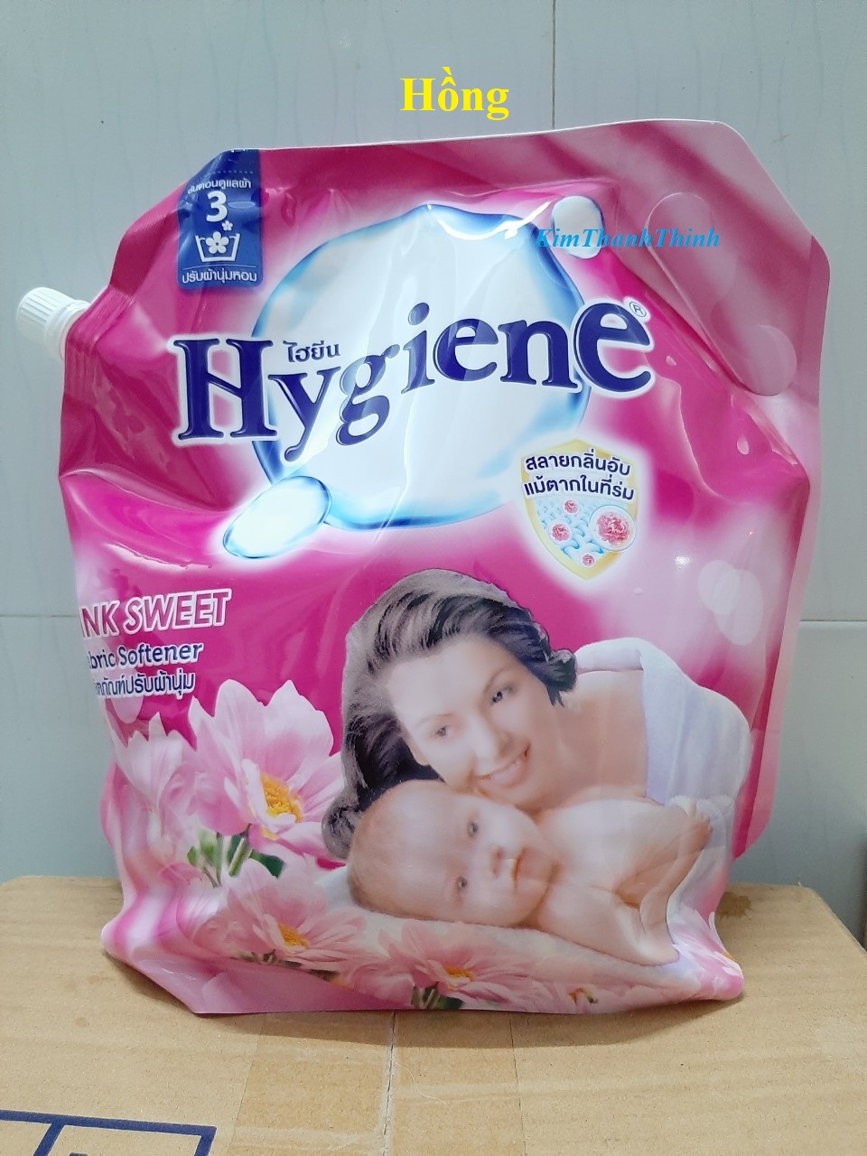 (KTT) Nước xả mềm vải Thailand Hygiene 1800ml (1,8 Lít)