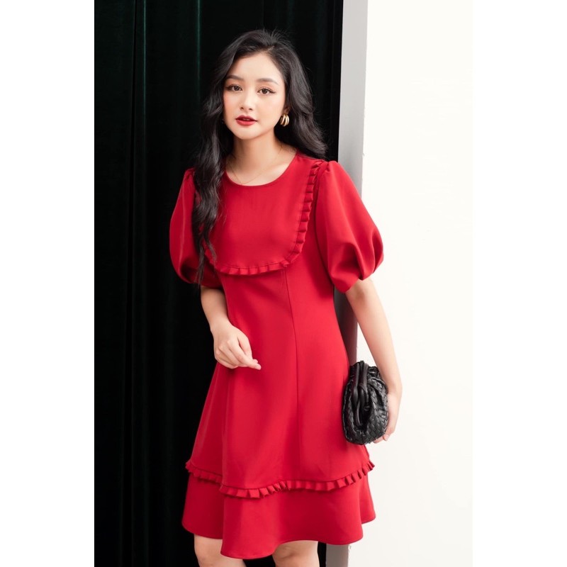 ĐẦM ĐỎ PHỐI BÈO CỰC XINH  MS89