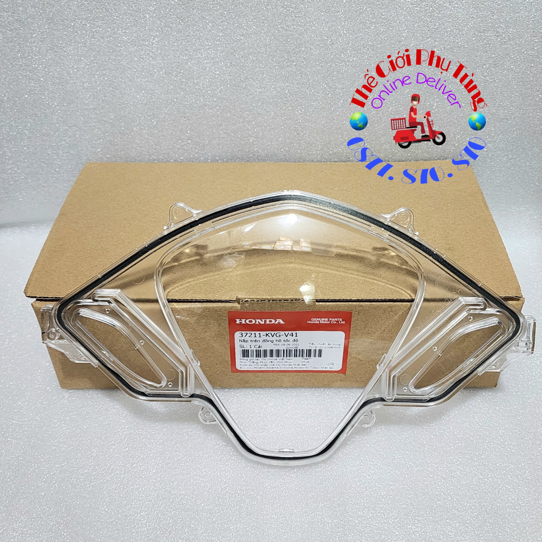 Mica - mặt kính đồng hồ ab 11, ab đầu bò zin honda vn - 37211-kvg-v41