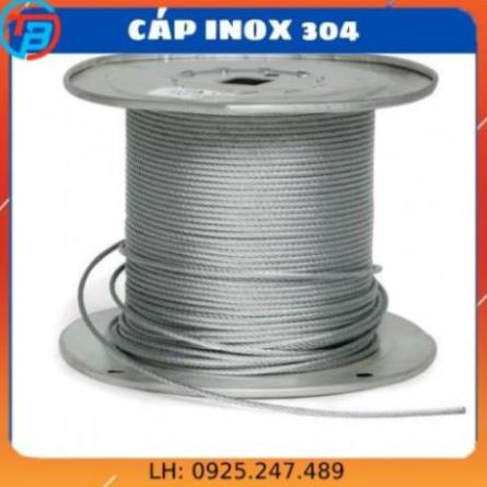 10 mét Cáp inox 304 (1,5 ly, 2 ly, 3 ly, 4 ly) CÁP THÉP Thái Bình Vina