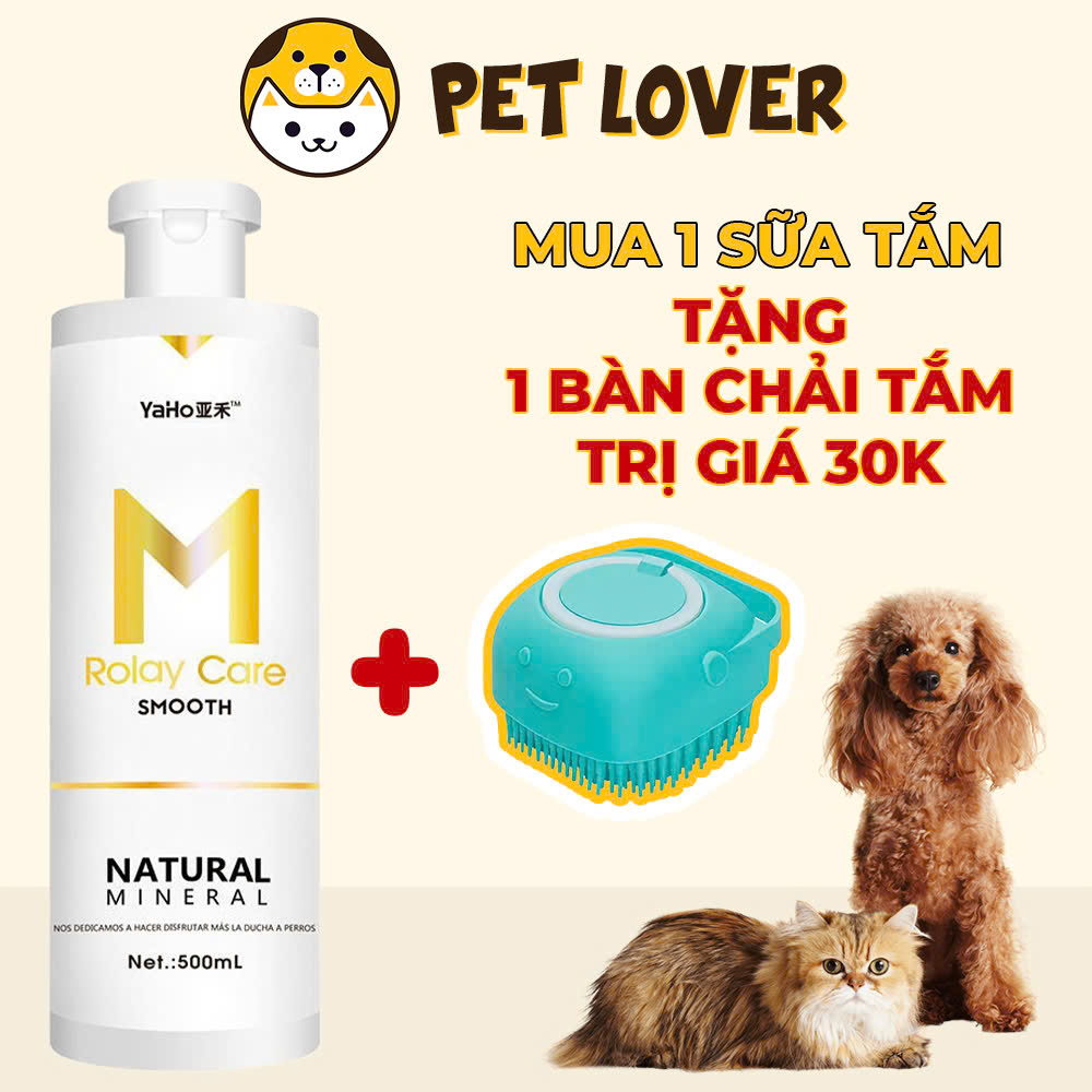 Sữa tắm chó hương nước hoa, sữa tắm cho chó thơm lâu Yaho Rolay Care chai 500ml