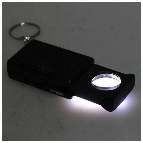 [HCM]Móc khóa kính lúp có đèn Led chiếu sáng