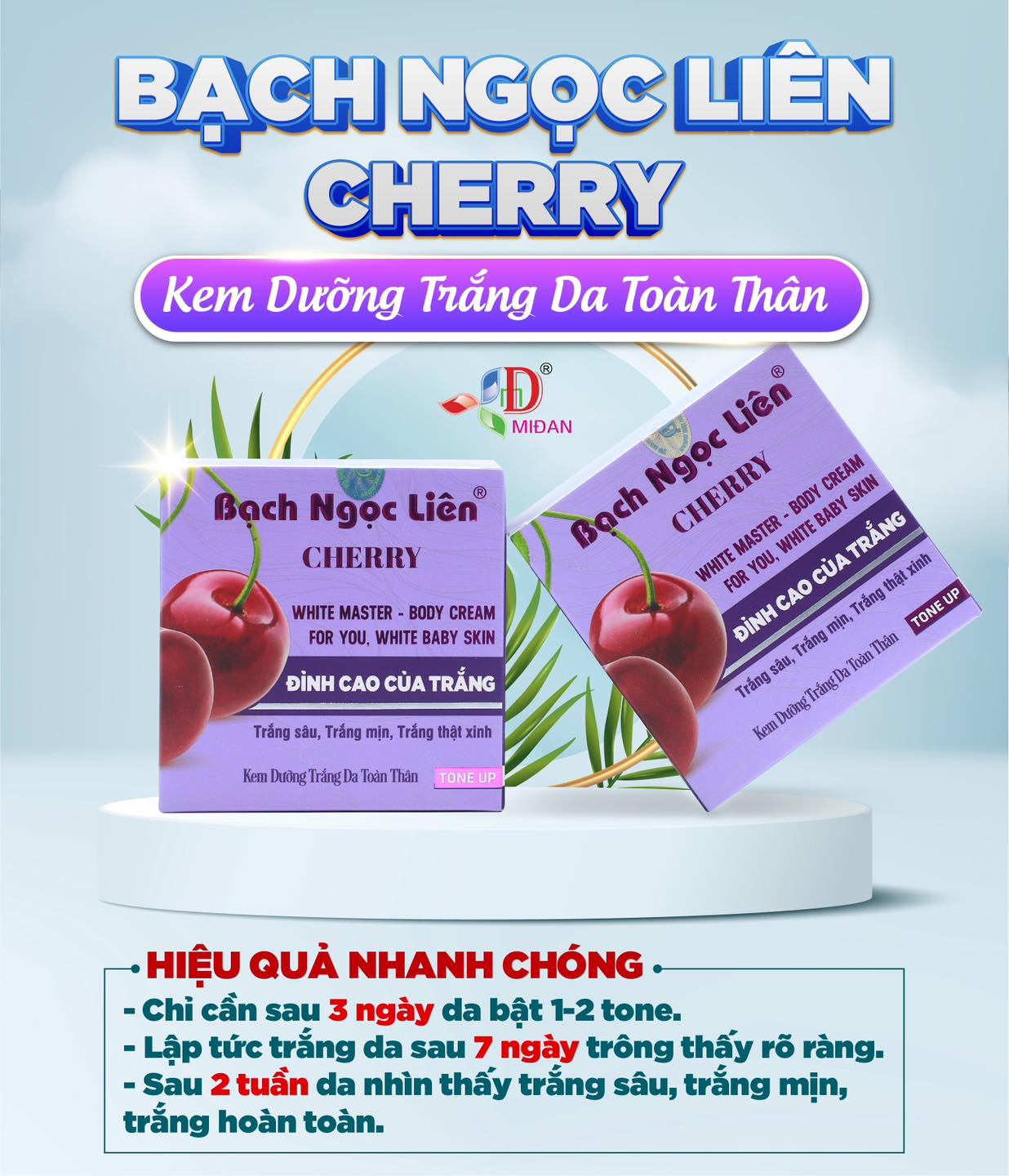 Kem Body Bạch Ngọc Liên - Bạch Ngọc Liên Cherry Tím