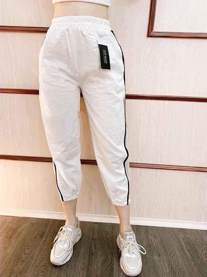Quần jogger phối lưới