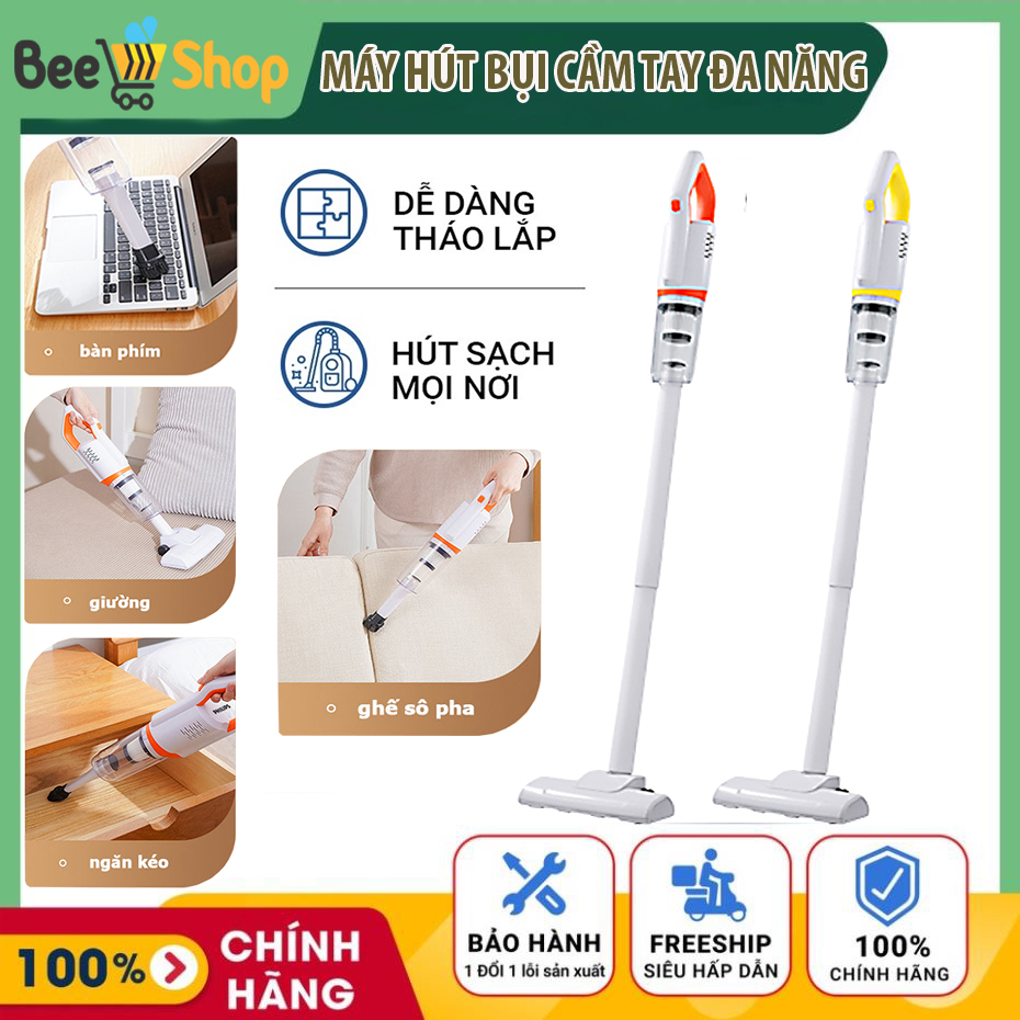 Máy hút bụi cầm tay không dây, máy hút bụi oto đa năng, máy hút bụi mini lực hút cực mạnh 12.000PA, máy hút bụi gia đình nhỏ gọn siêu nhẹ, thiết kế hiện đại thông minh, hút bụi sofa, giường, tủ, lông thú cưng - Bảo Hành 12 Tháng