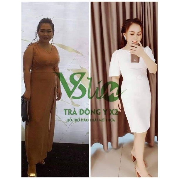 Combo 5 Hộp Trà Giảm Cân Đông Y X2 Vslim