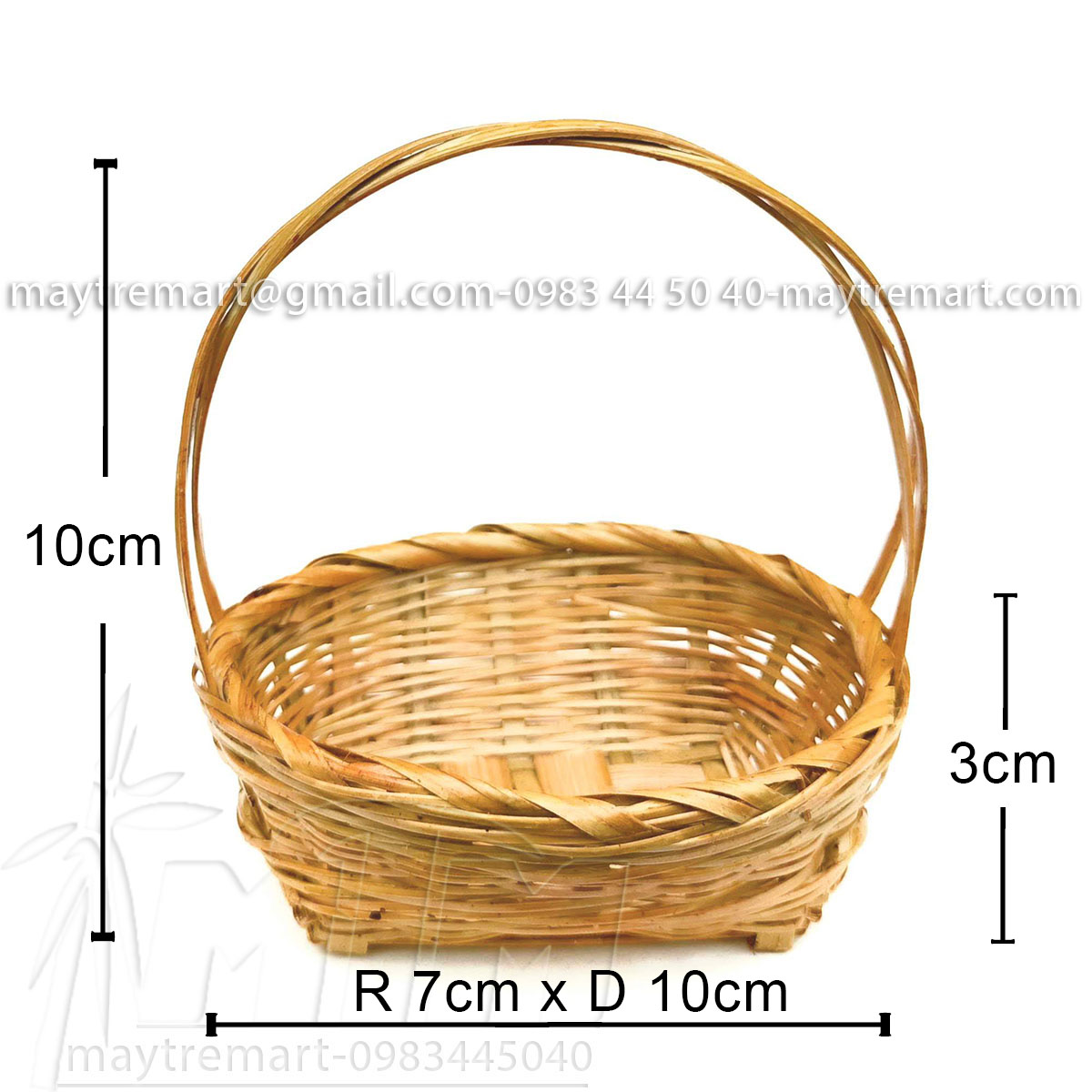 Giỏ tre l Lẵng hoa nhí / Phụ kiện trang trí