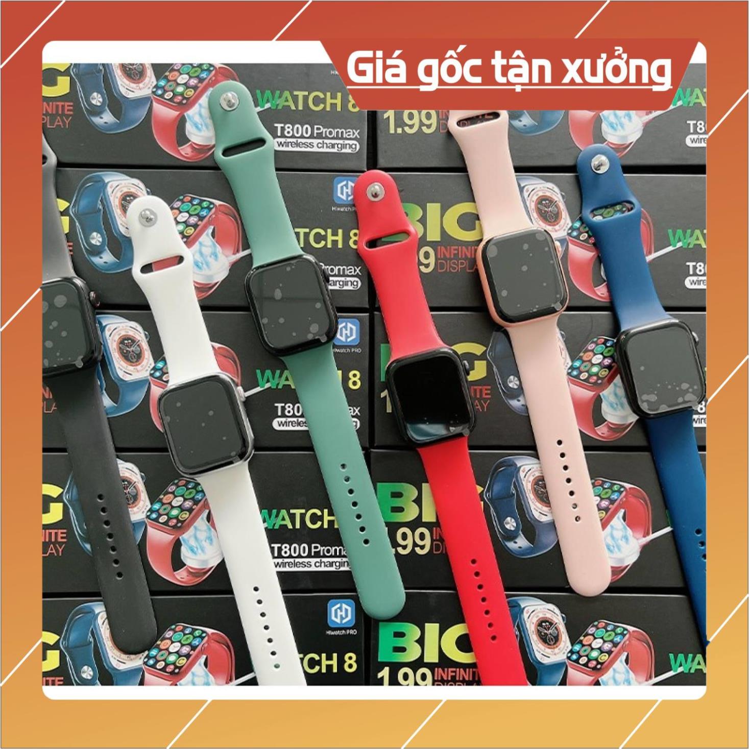 Đồng Hồ Thông Minh T800 Pro MAX Series 8 NFC - Nghe gọi 2 chiều - Chống ...