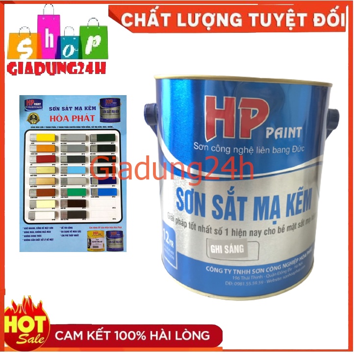 Sơn sắt mạ kẽm hp paint nhiều màu-giadung24h