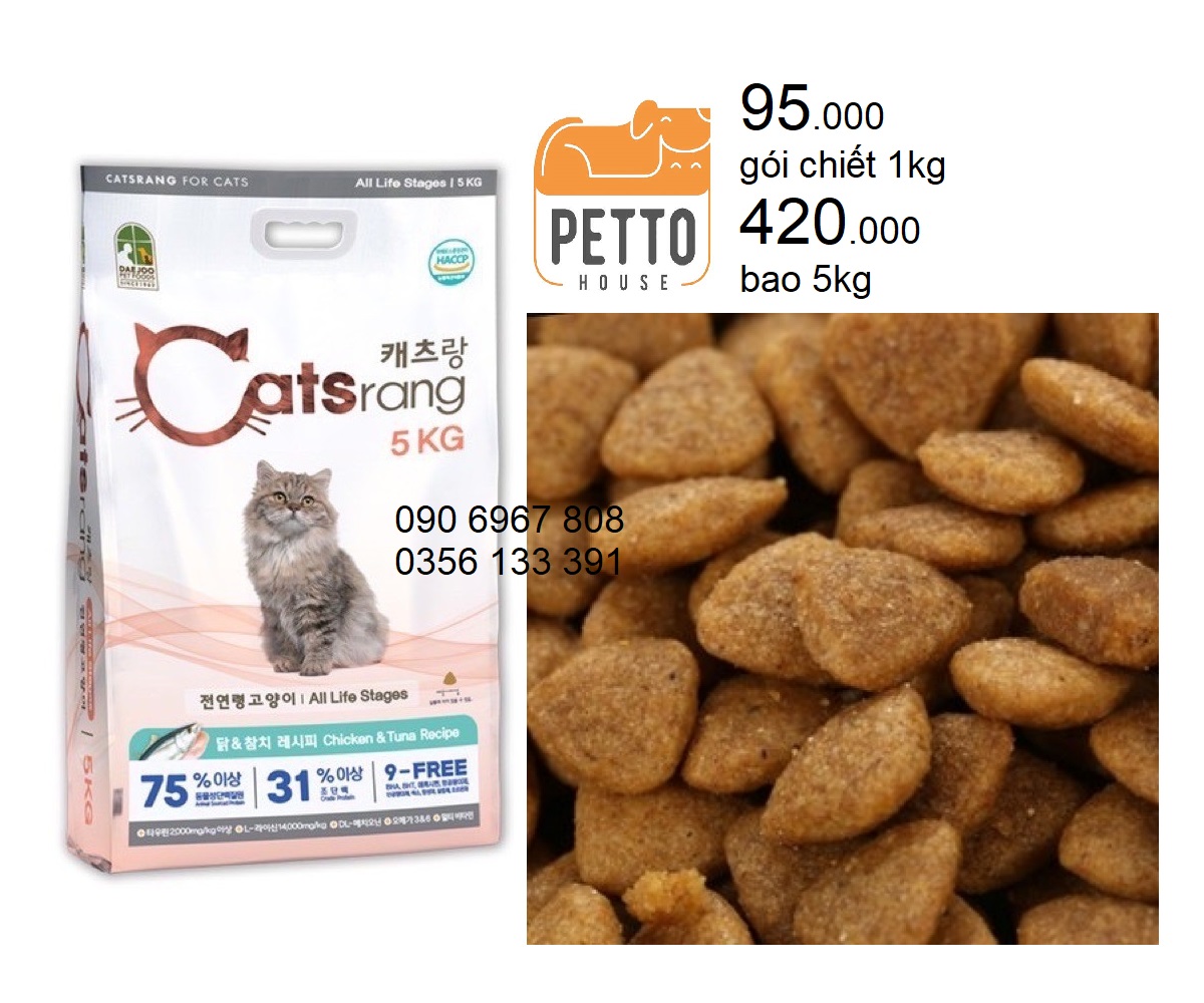 [hoả tốc pettohouse] Thức ăn cho mèo Snappy Tom 8kg salmon with chicken