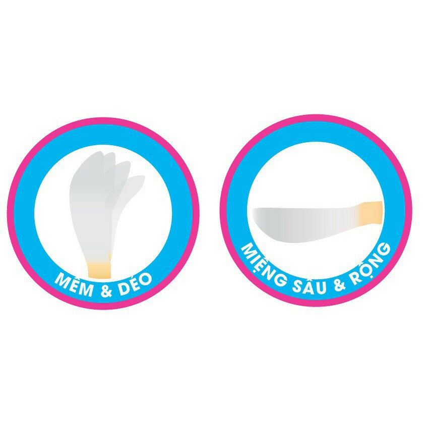 [HCM]Set 2 thìa silicon ăn dặm upass Thái Lan