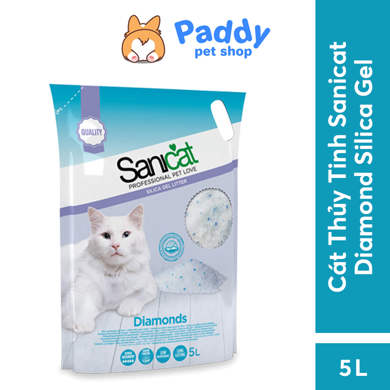 [5L] Cát Thủy Tinh Vệ Sinh Cho Mèo Sanicat