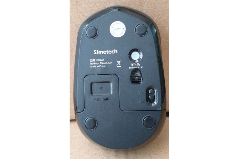 [HCM]CHUỘT BLUETOOTH + WIRELESS CHỐNG ỒN SIMETECH V7200B