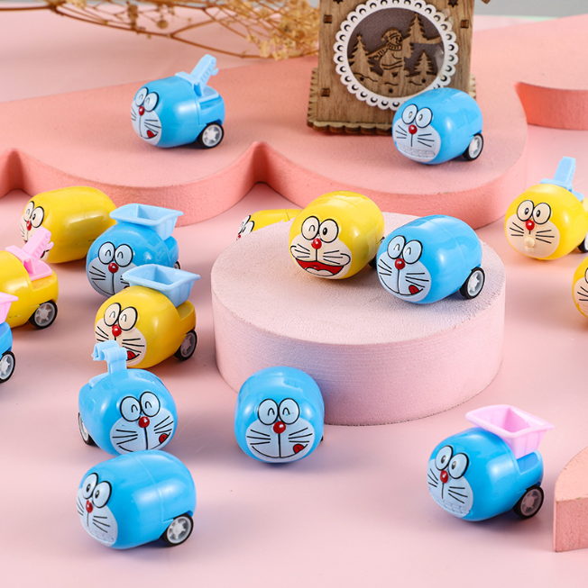 2 XE Đồ chơi Xe DORAEMON Mini Chạy Đà - DORAEMON Xe Công Trình [Đồ Chơi Cho Bé]