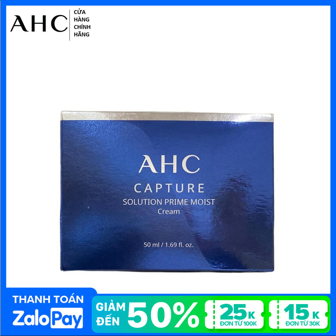 [HCM]Kem dưỡng ẩm AHC Capture Solution Prime Moist Cream 50ml