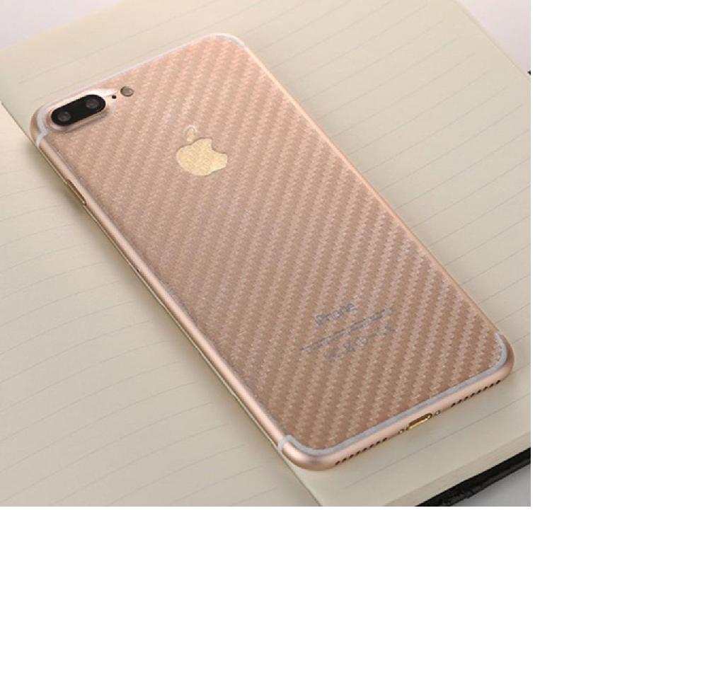 Combo 3 tấm dán lưng mặt sau vân Carbon 3D trong suốt cho điện thoại iPhone 7 Plus, 8 Plus