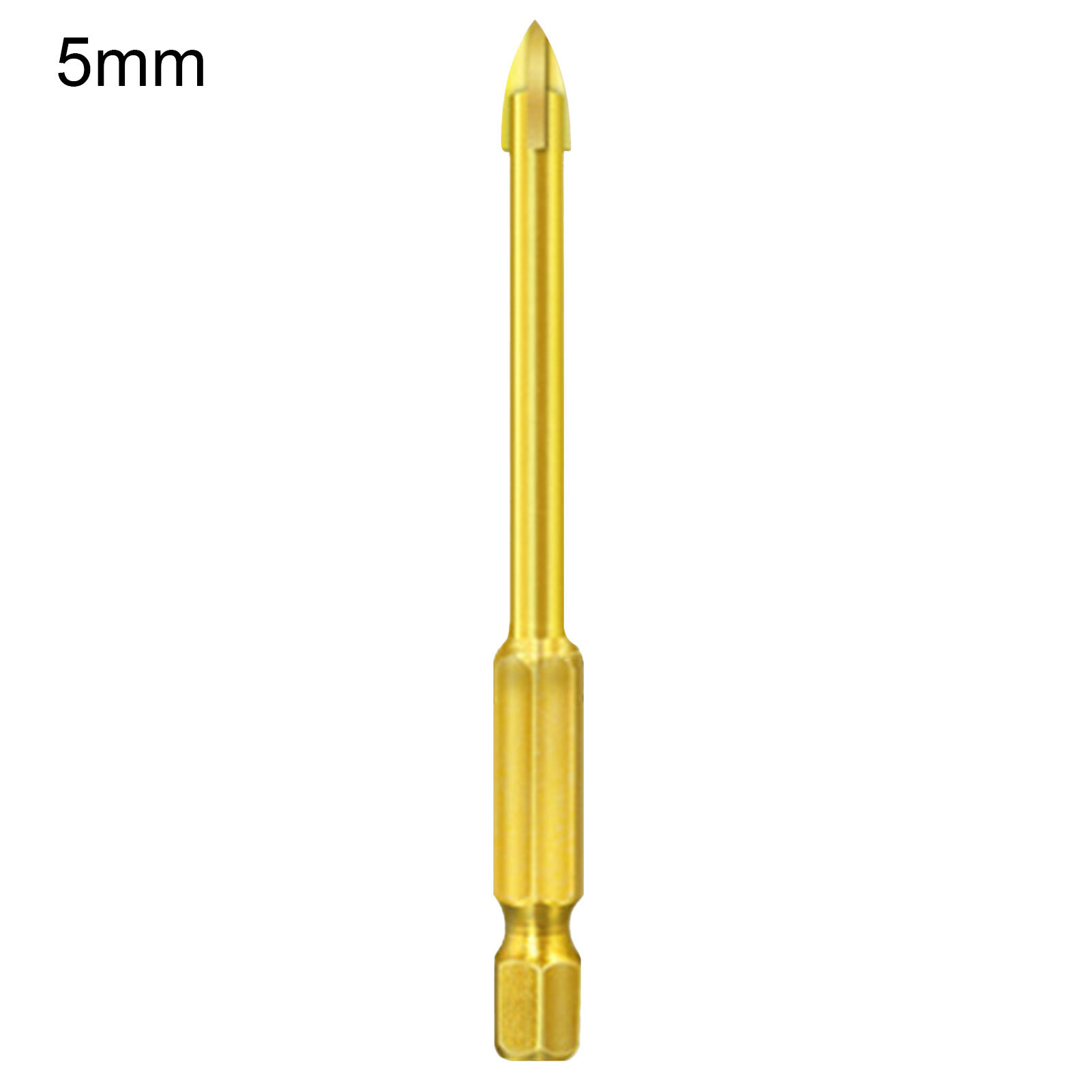 Farfi Practical Triangle Drill Bit Cross Head Long Service Life Universal Low Resistance Tip Drill Bit for Ceramic Tile