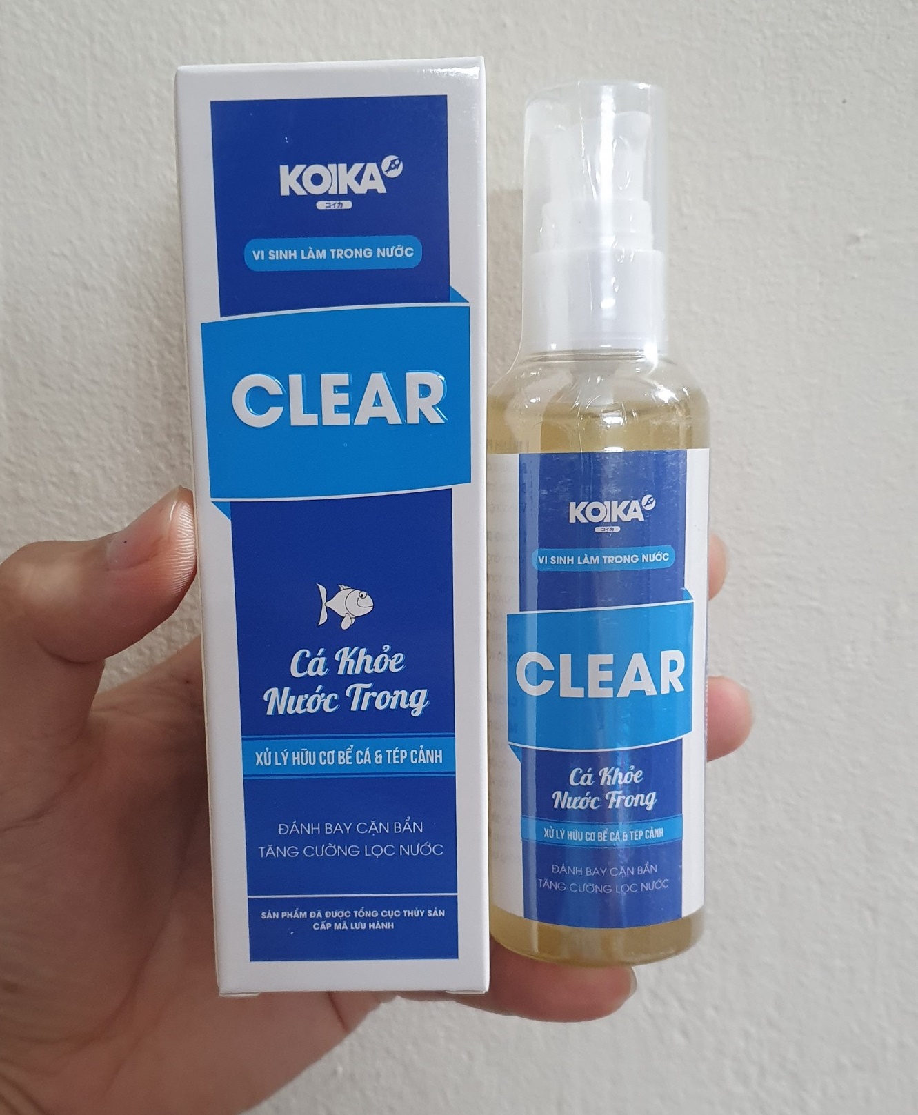 Men vi sinh Koika làm trong nước bể cá, chai 100ml