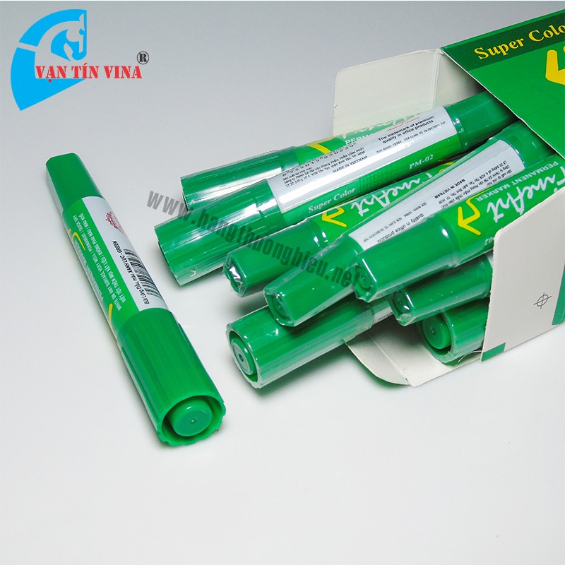 [HCM]Bút lông dầu Queen PM-02 (xanh lá) (1  hộp 12 cây)