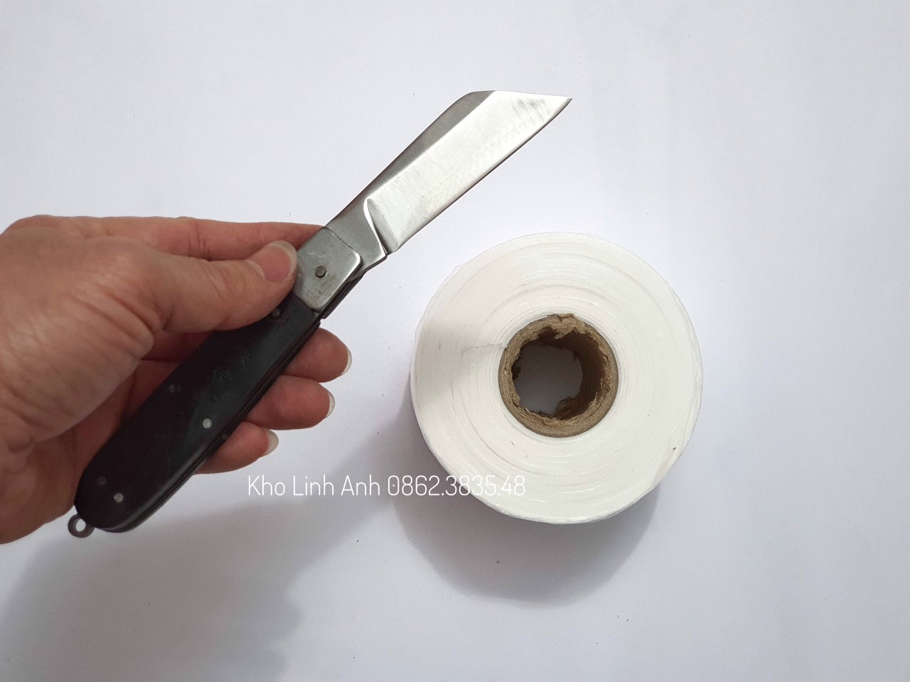Dao ghép cây dạng gấp cán kim loại