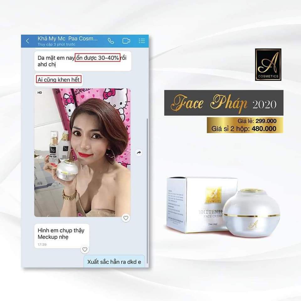 KEM FACE PHÁP A COMESTIC ( mẫu mới)