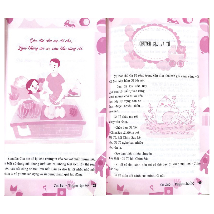 Sách thiếu nhi - Ca dao - truyện cho bé