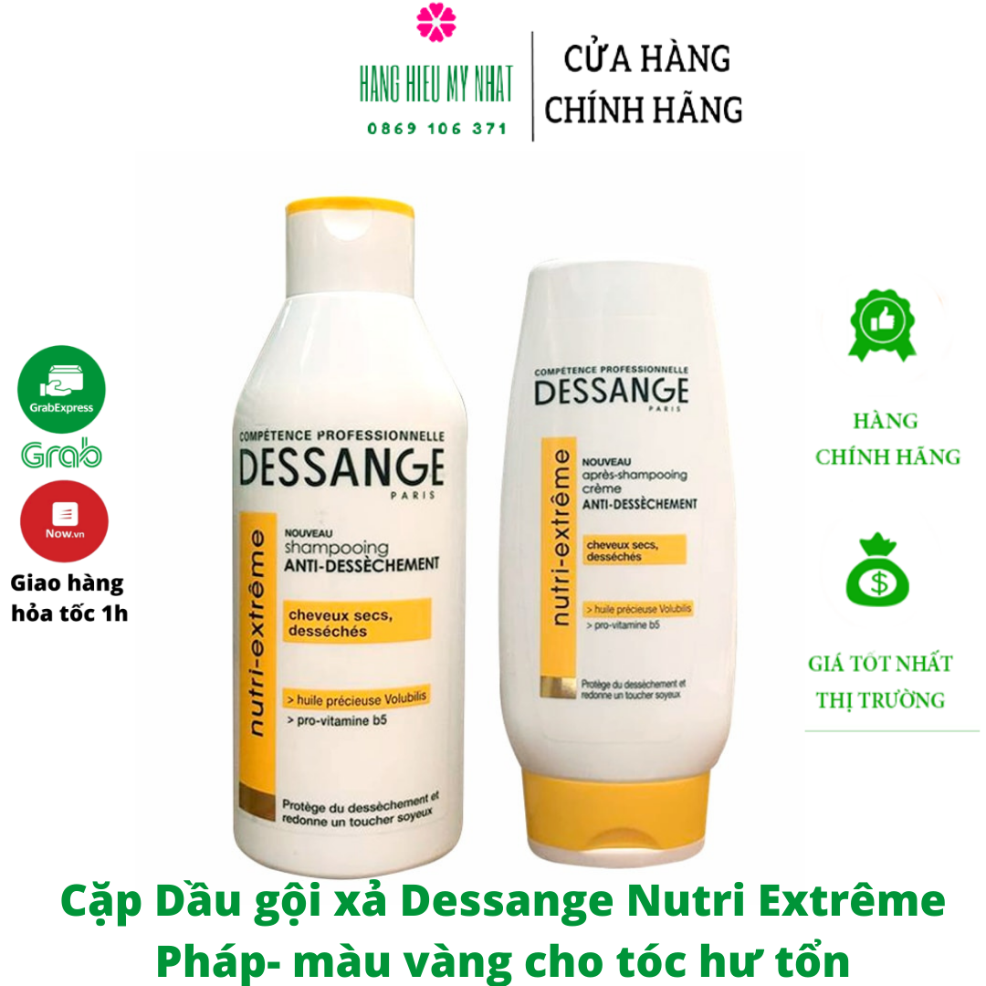 Cặp 1 gội 1 xả Dessange Nutri-Extreme 250ml/ 1 chai