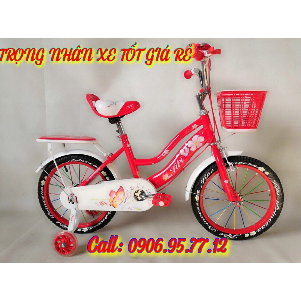 XE ĐẠP CHO BÉ GÁI 4 tuổi 8 tuổi