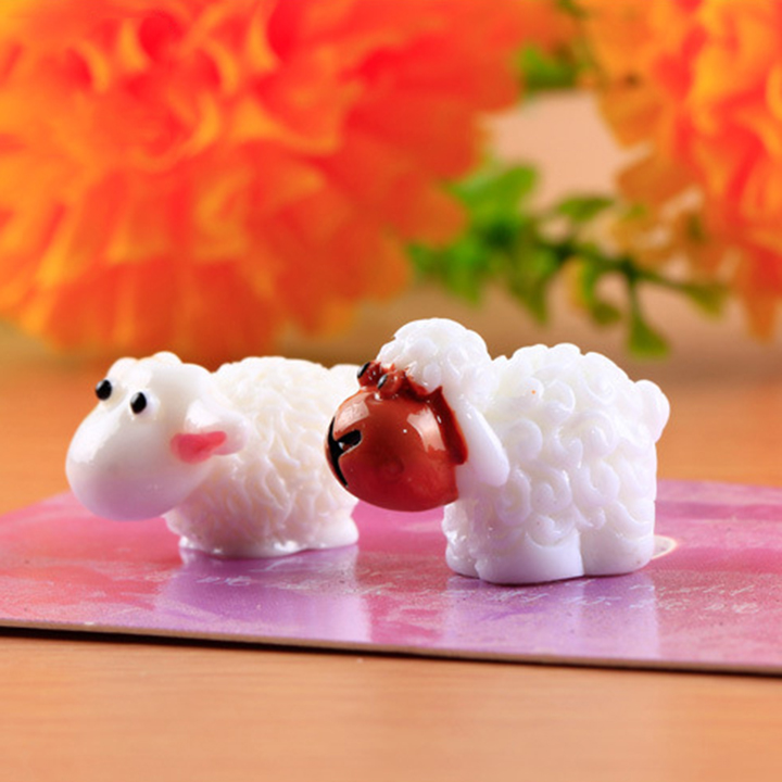Phụ Kiện Tiểu Cảnh Giá Sỉ - Cừu Dolly - 2cm (Combo 10 con) (CK27-10con).