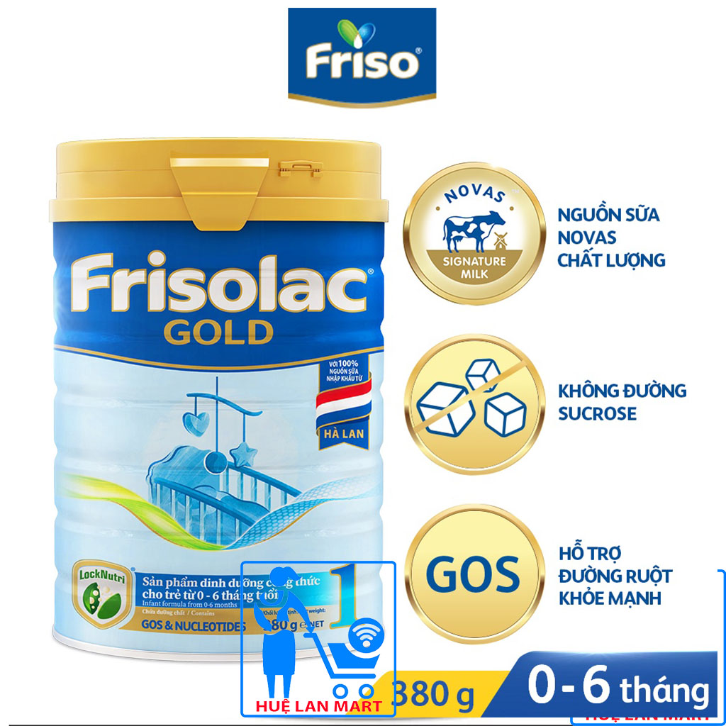 Sữa Bột Friesland Campina Frisolac Gold 1 - Hộp 380g Bước khởi đầu, sản