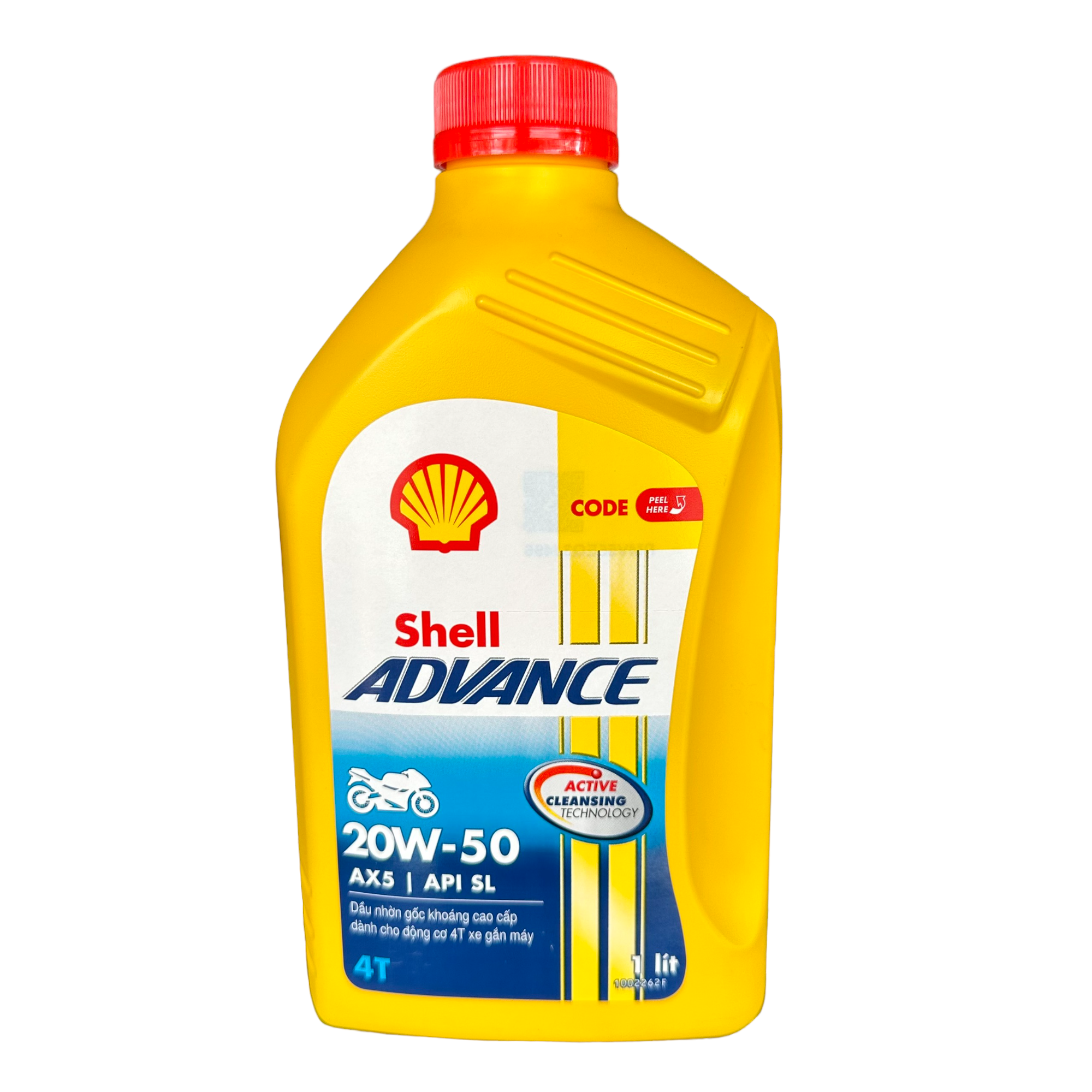Nhớt Shell Vàng 20w-50 Ax5 0.8L/1L Dành Cho Xe Số