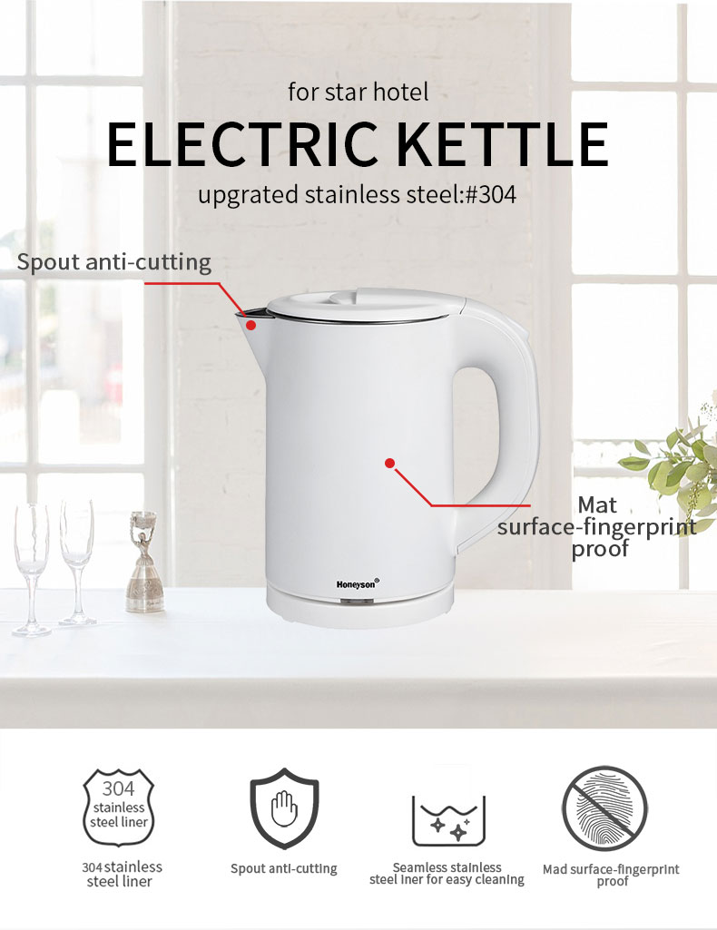 HOTEL - Bình đun siêu tốc cách nhiệt Honeyson 0.8L