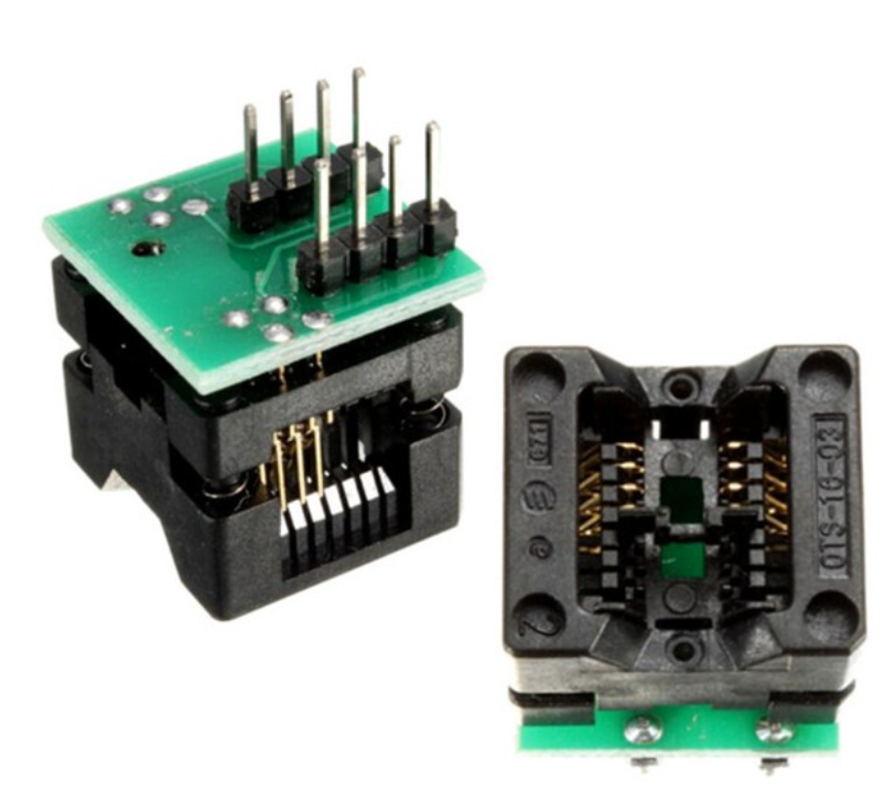 Đế - kẹp nạp rom 8 chân, đế ic 8 chân