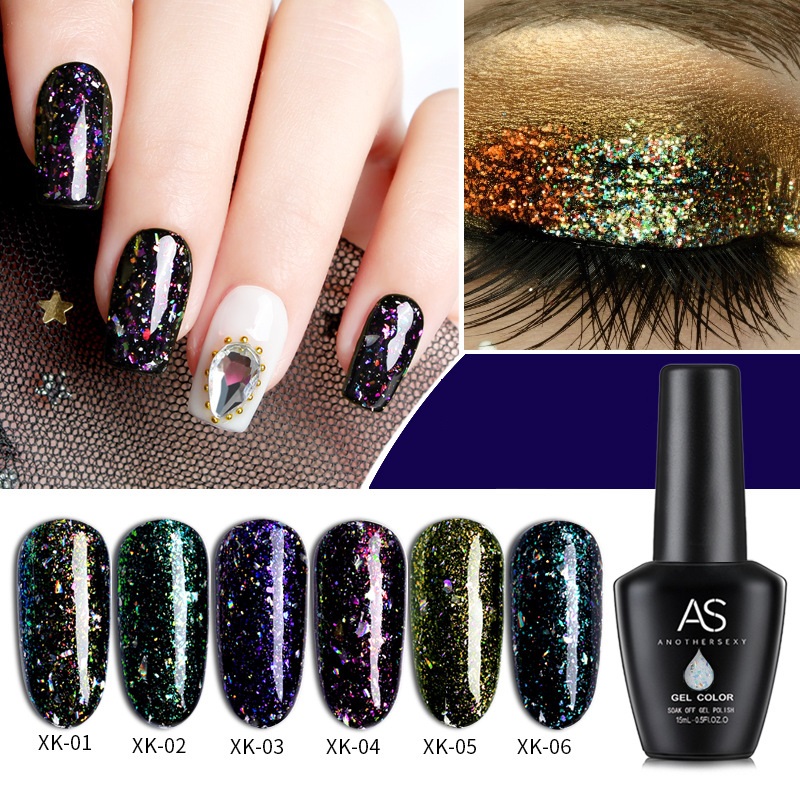 [HCM]Sơn gel AS - màu nhũ galaxy mã XK