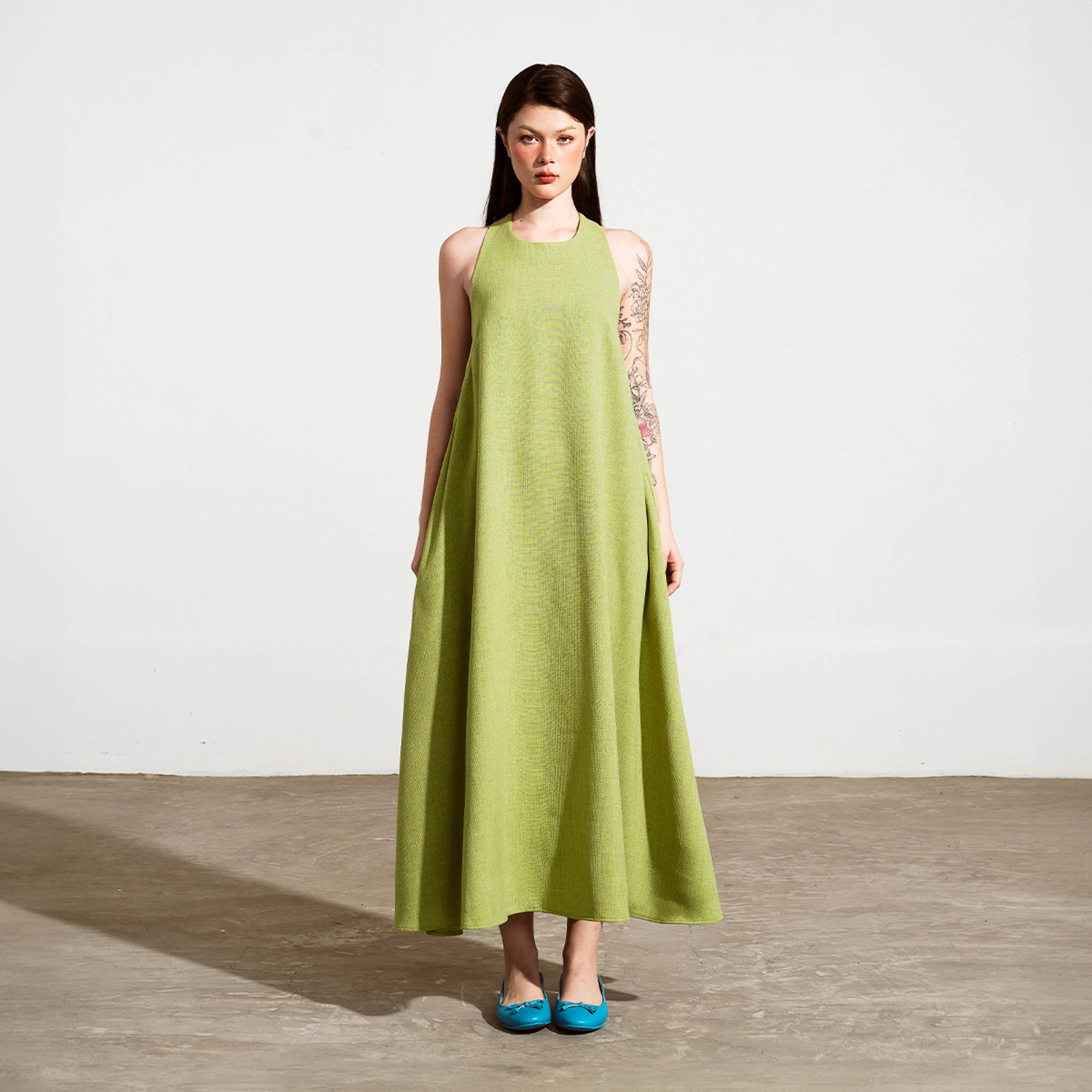 DOTTIE - Đầm maxi xoắn lưng - D0547