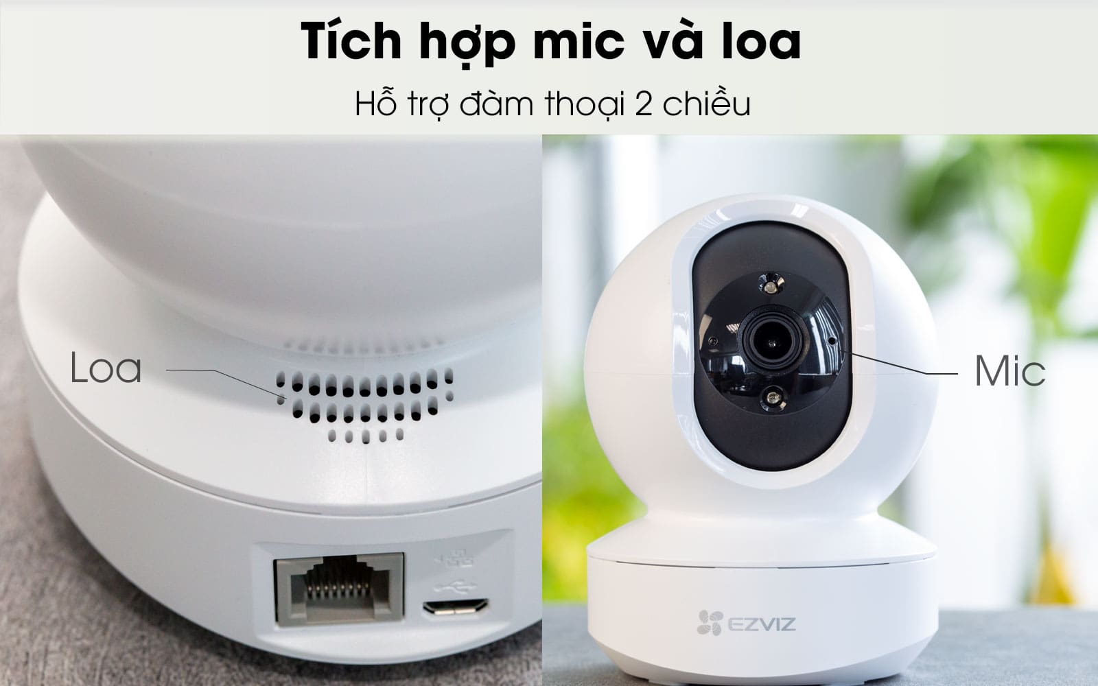 Camera Wifi Không Dây EZVIZ TY1 4MP 2K, Đàm Thoại 2 Chiều, Xoay 360 Độ, Phát hiện chuyển động - DIGI Smarthome