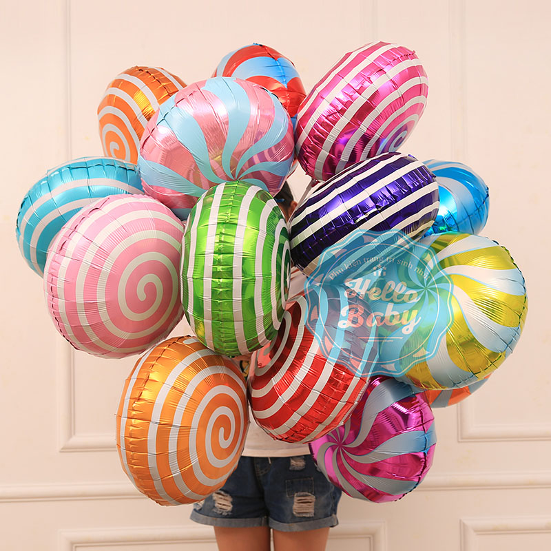 Bóng trang trí sinh nhật hình kẹo tròn (45cm)