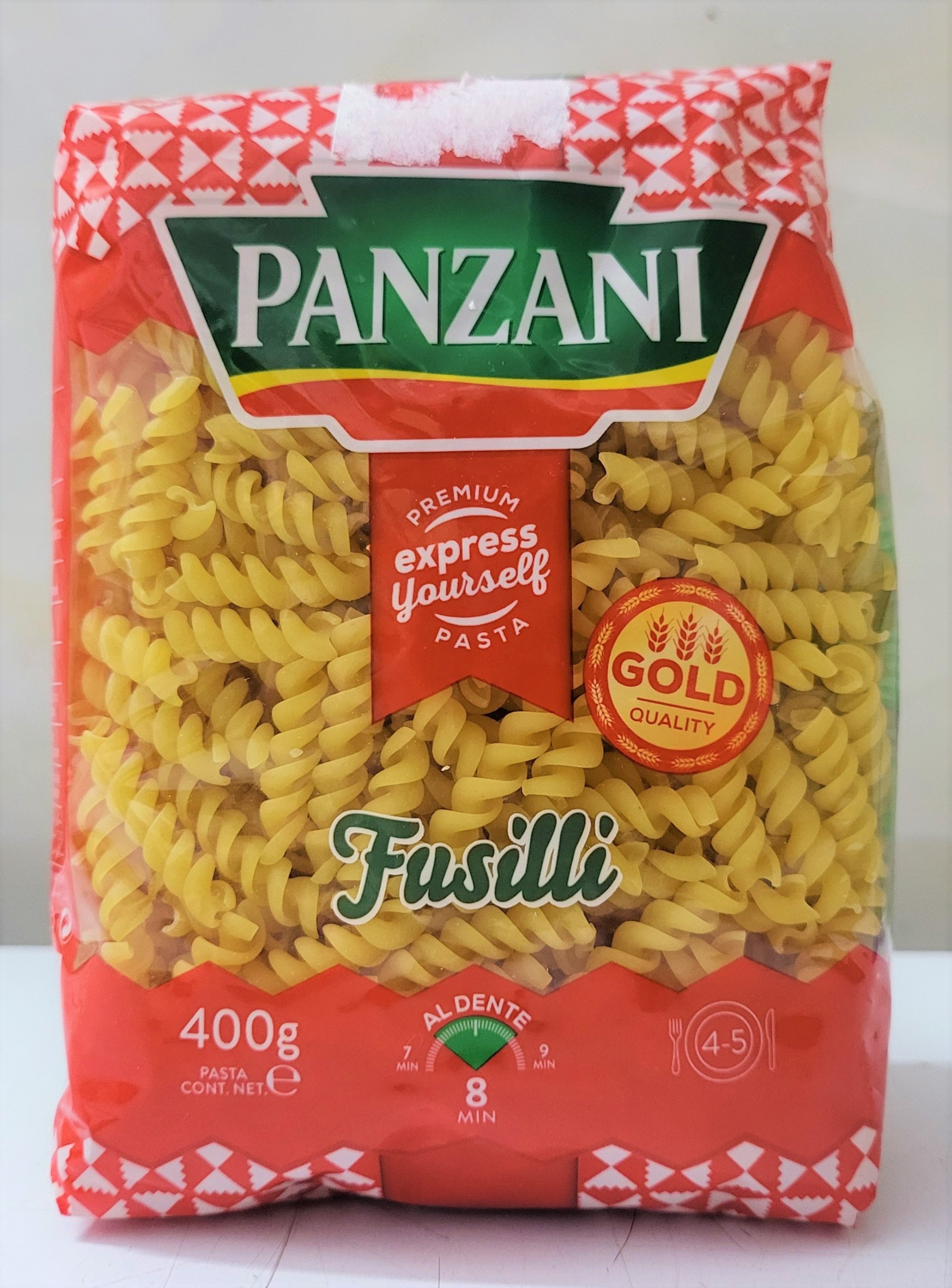 Gói 400g NUI XOẮN Italia PANZANI Fusilli Pasta