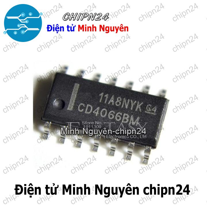 [3 con] (SOP) IC Dán CD4066 SOP-14 (SMD) (CD4066BM 4066) - HH003407