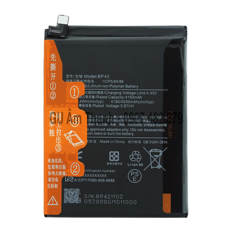 Pin cho xiaomi mi 11 lite 5g m2101k9g dung lượng 4250mah zin máy