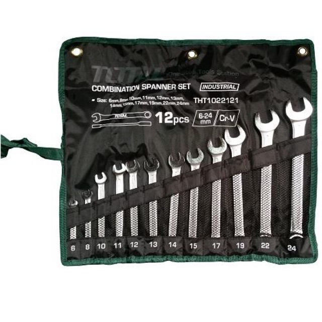 Bộ cờ lê vòng miệng 6-24mm total tht1022121