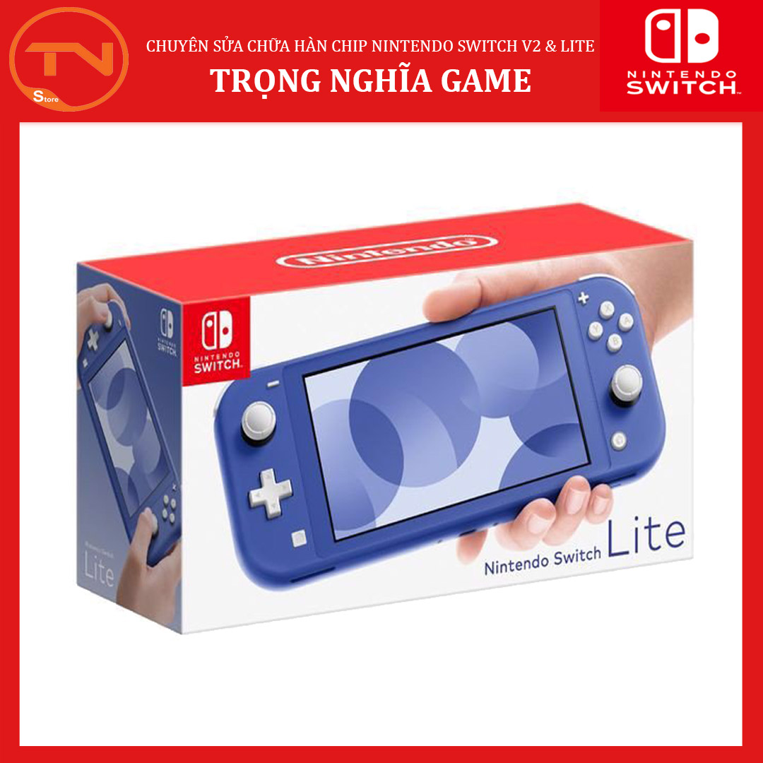 Máy Nintendo Switch Lite Blue - Tặng miếng dán cường lực
