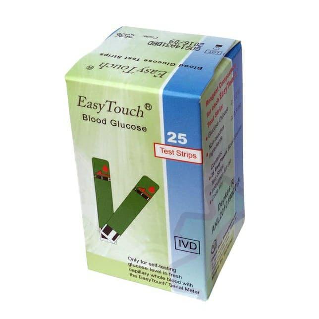 Que thử tiểu đường cho máy đo Easy Touch GCU ET322 (25 que)