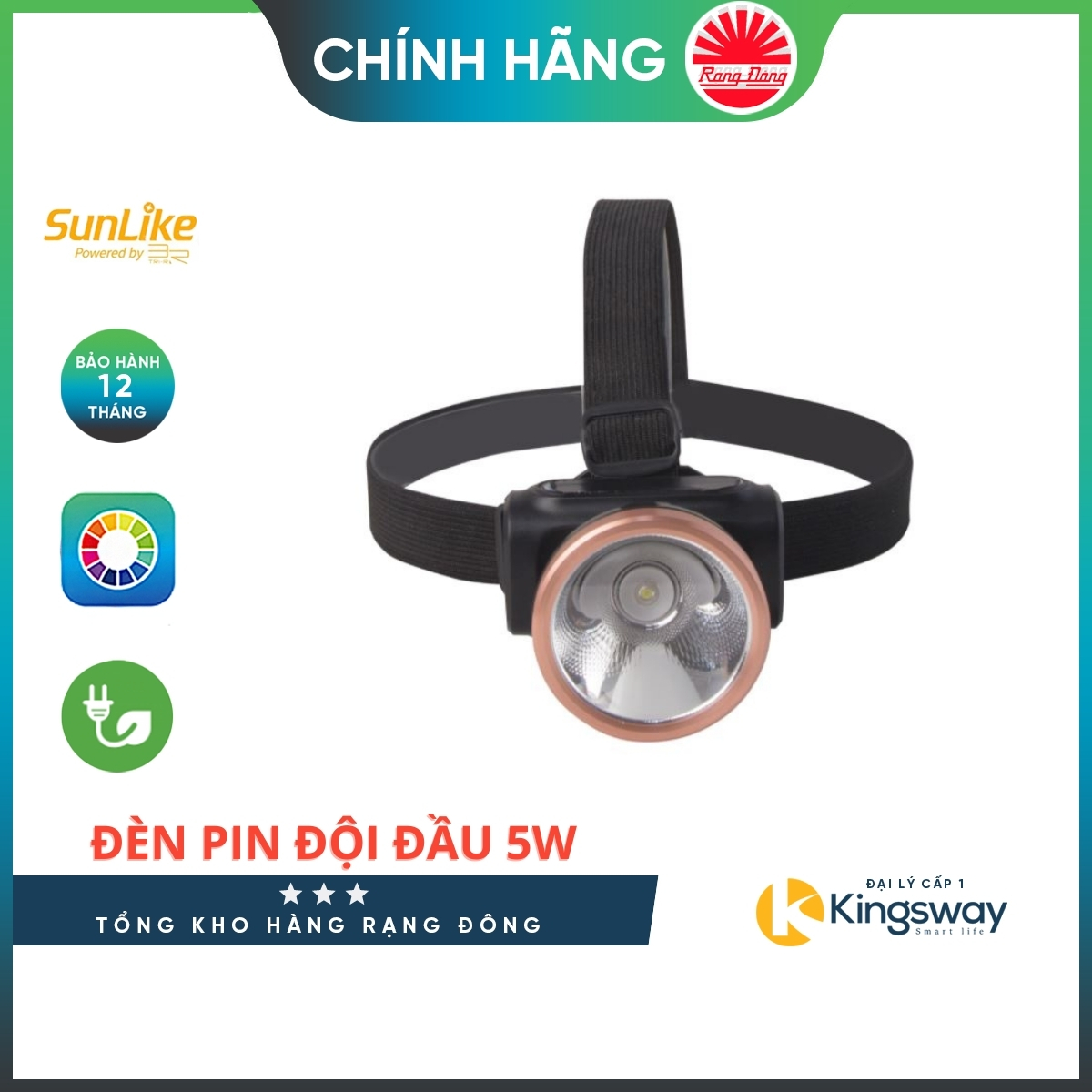 Đèn Pin Rạng Đông Đèn Led Đội Đầu Sạc Điện Siêu Sáng