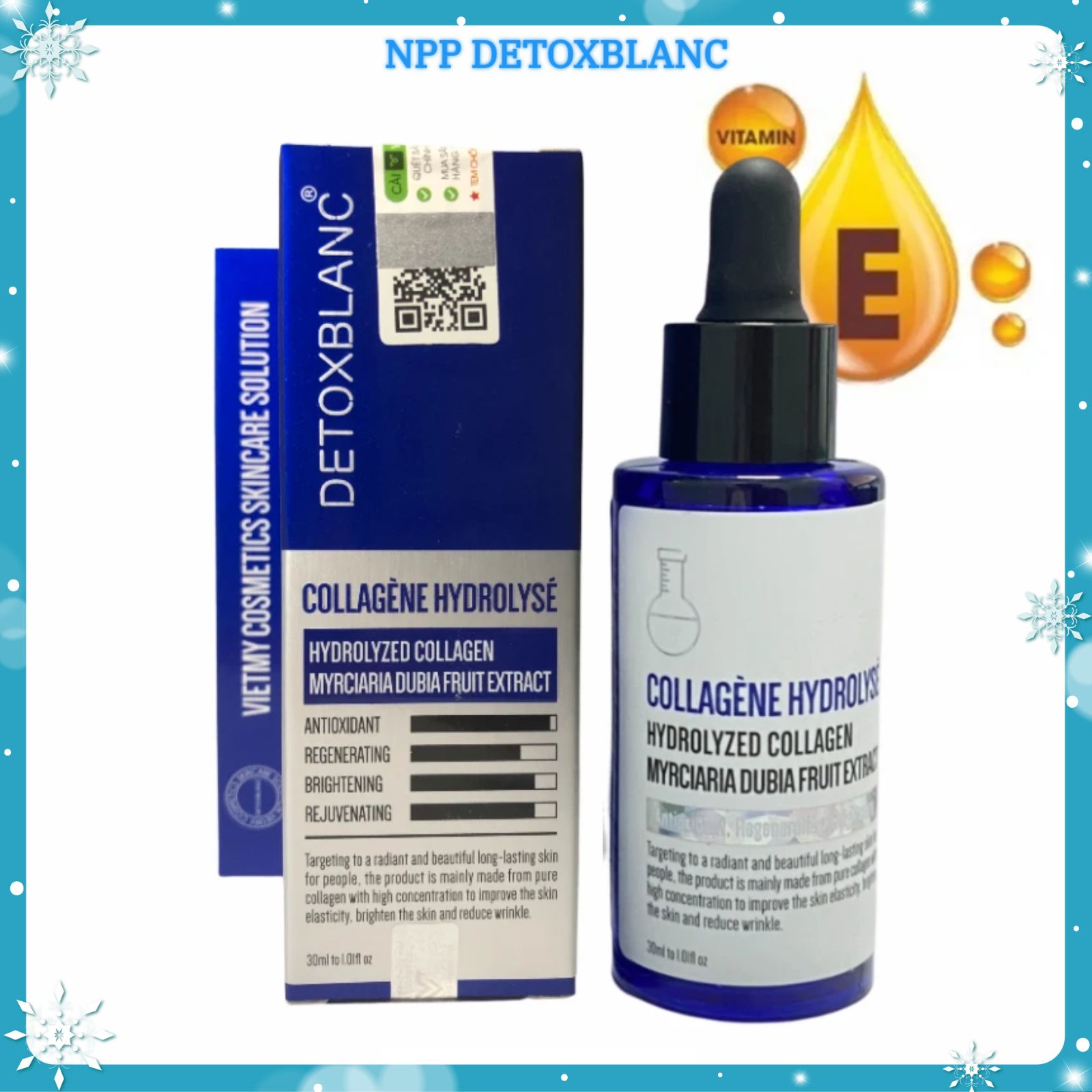 Combo xóa mụn thâm dưỡng trắng da Detox Blanc